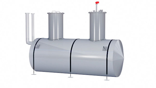 Резервуар топливный двустенный горизонтальный BENZA РГСПД-30 Поддоны для масла #1